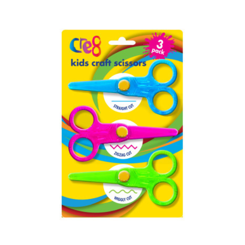 Kids Craft Scissors 3 Pack – Poundfun™