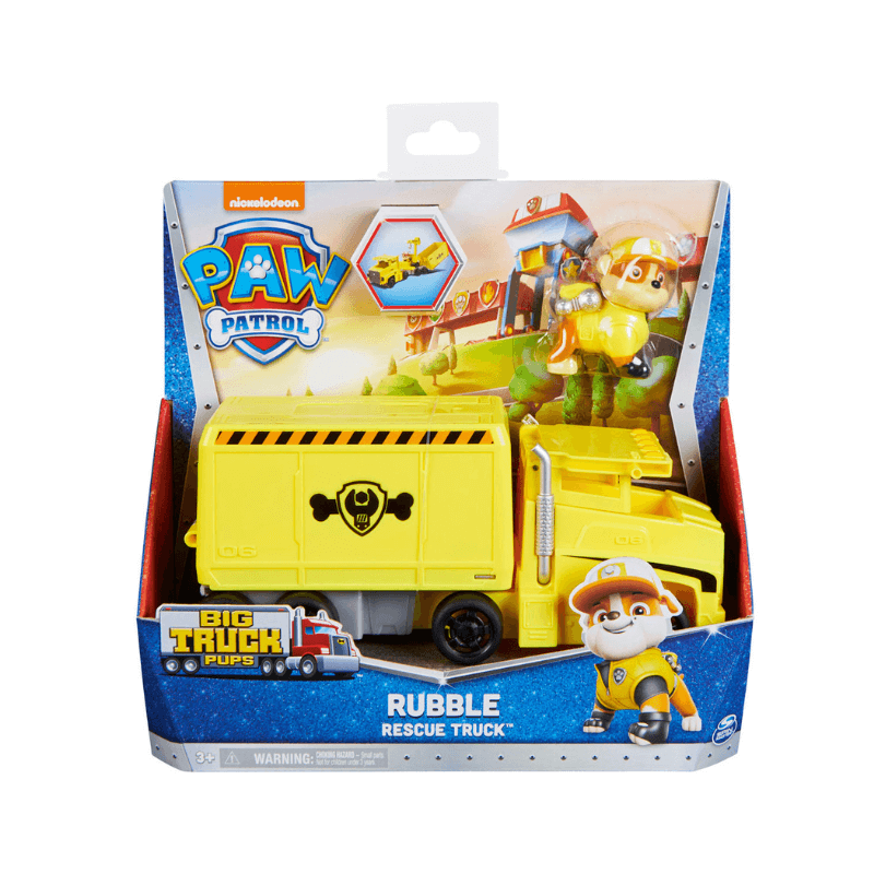 Paw Patrol Big Truck Pups Rubble Rescue Truck PoundFun