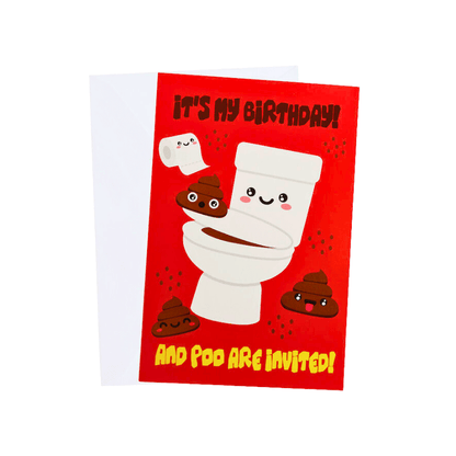 16 Poo Emoji Birthday Invites