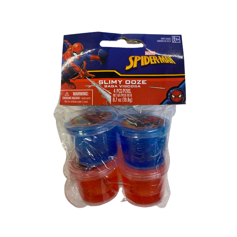 Spiderman Slime Pots Pack of 4