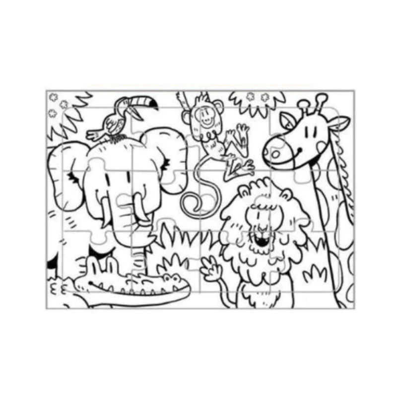 Eco Colour Your Own Jungle Jigsaw