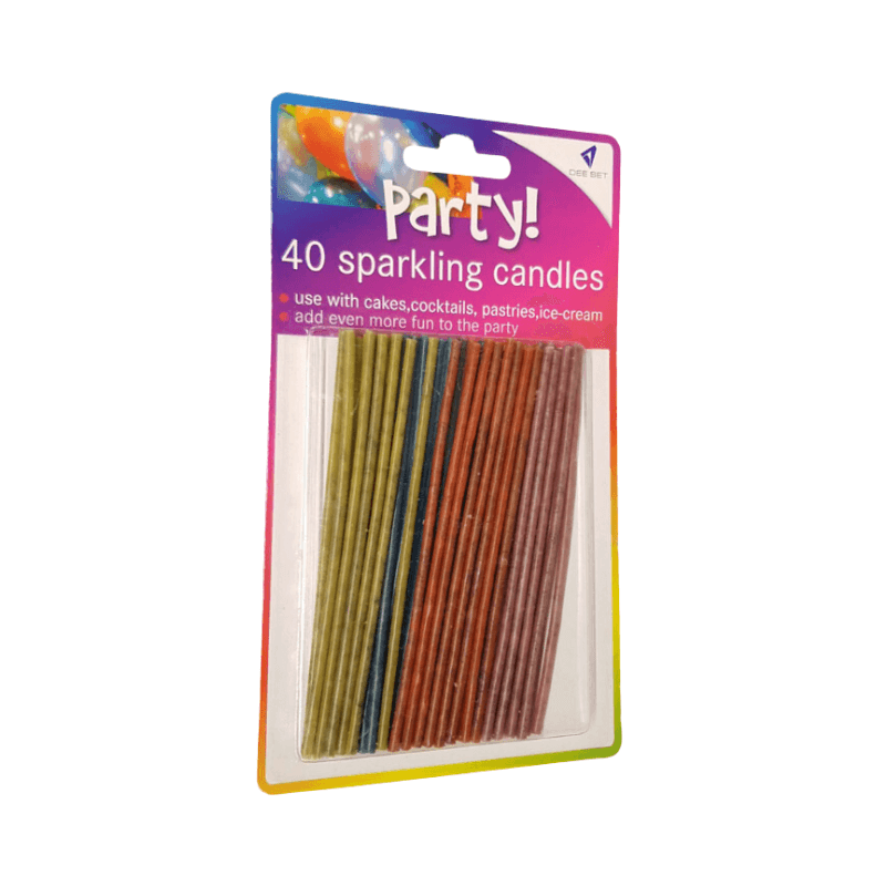 40 Sparkling Party Candles