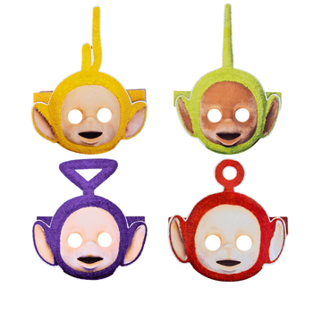 4 Teletubbies Party Masks