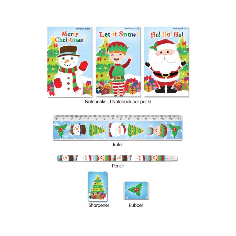 5 Piece Christmas Stationery Set