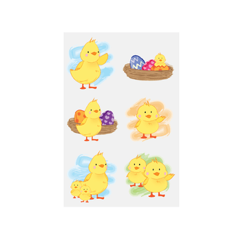 Easter Chick Temporary Tattoos