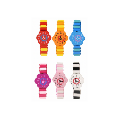 Colourful Wooden Watch Bracelet for Children