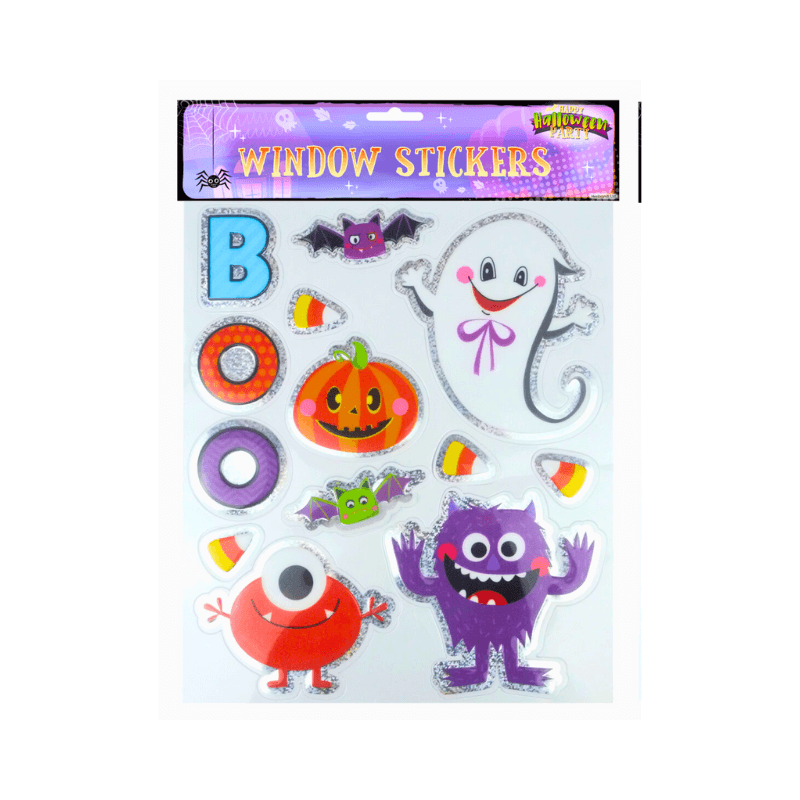 BOO Halloween Window Stickers