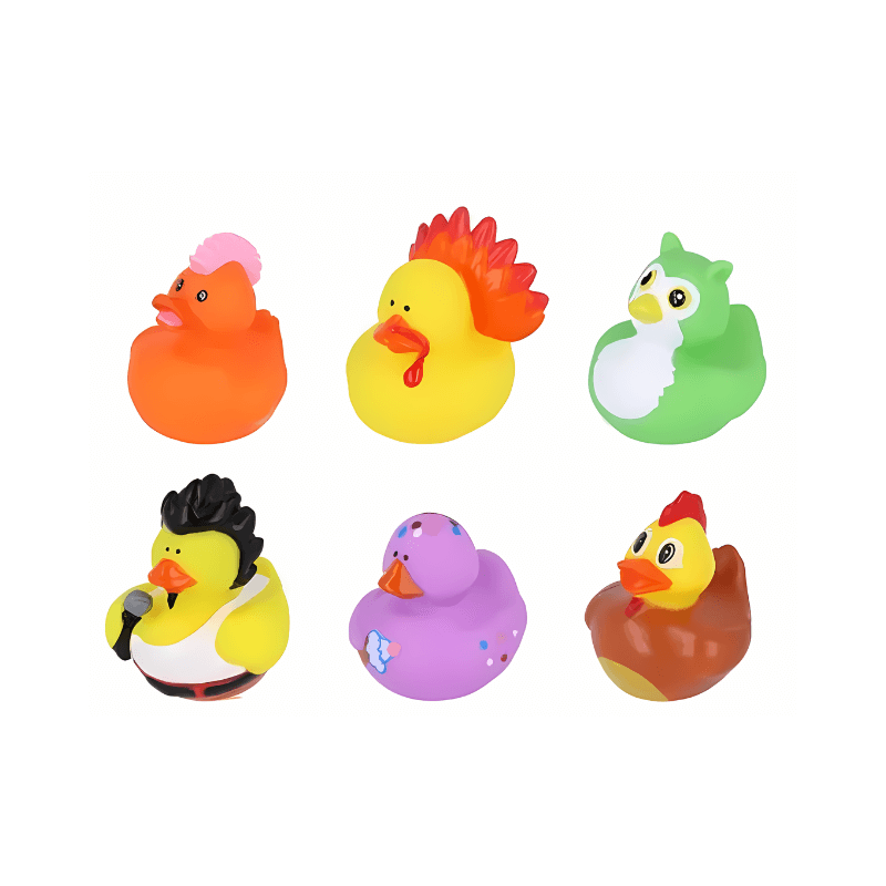 Bag Of 12 Fun Rubber Ducks