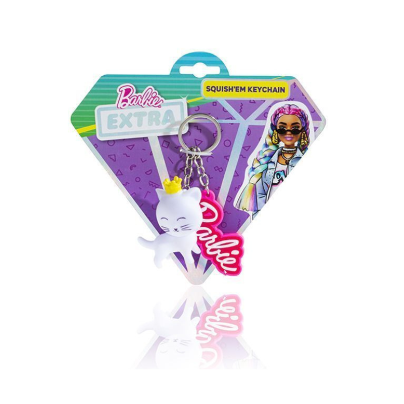 Mattel Barbie Extra Squishy Cat Keyring