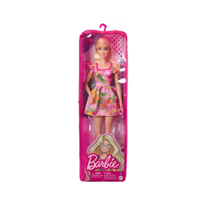 Barbie Fashionista Doll Blonde Hair Fruit Dress