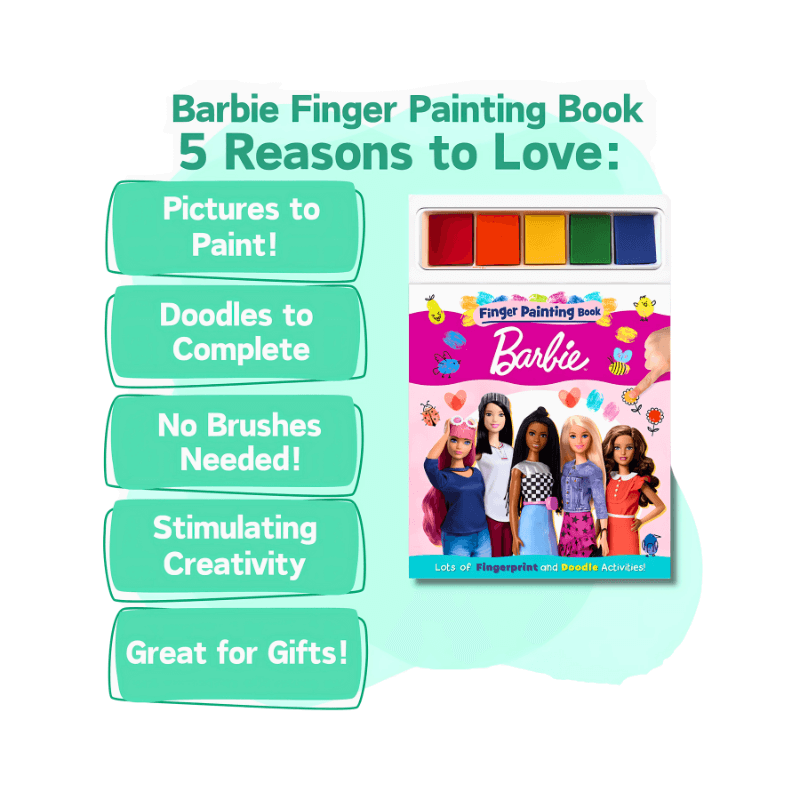 Barbie Finger Painting Book