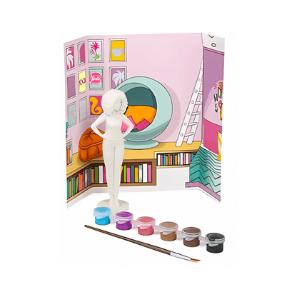 Barbie Paint Your Own Set - Curly Hair