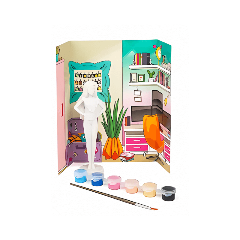 Barbie Paint Your Own Set - Straight Hair