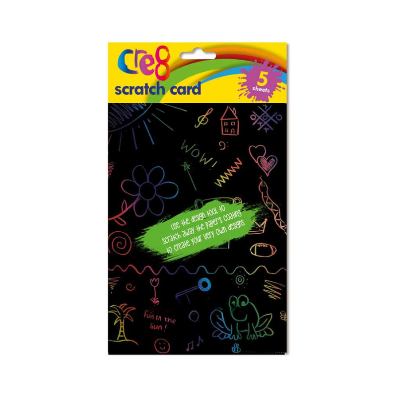 A5 Rainbow Scratch Card 5 Sheets