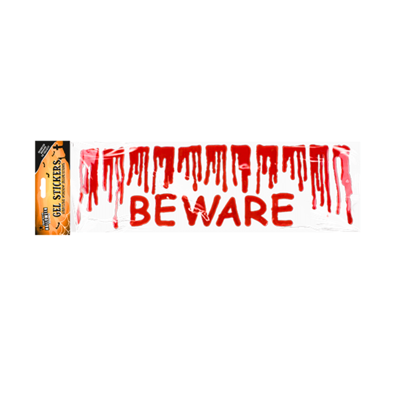 Beware Halloween Gel Stickers