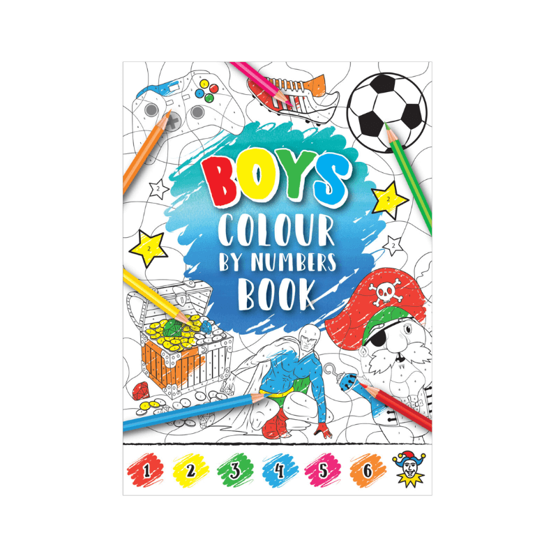 Boys Colour By Number Book