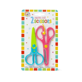 Grafix Two Pack Childrens Craft Scissors