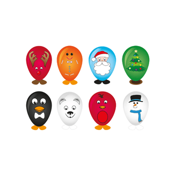 Christmas Balloon heads