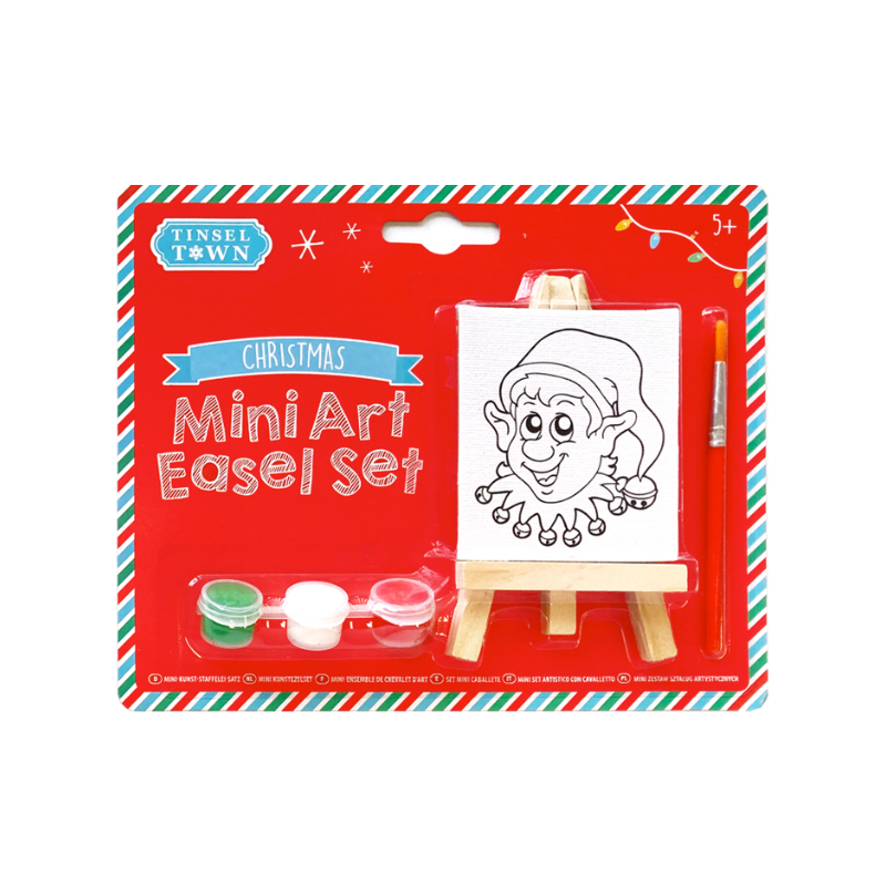 Christmas Mini Art Easel Set