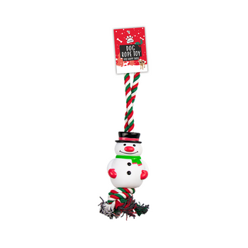 Christmas Snowman Rope Dog Toy