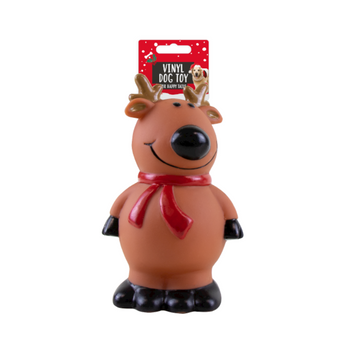 Christmas Reindeer Squeaking Dog Toy