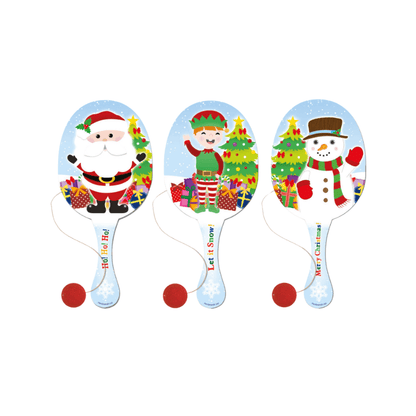 Christmas Paddle Bat & Ball