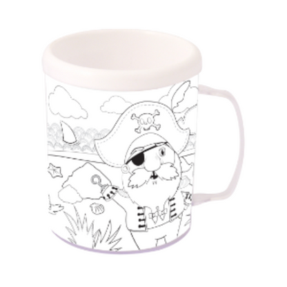 Colour Your Own Pirate Mug