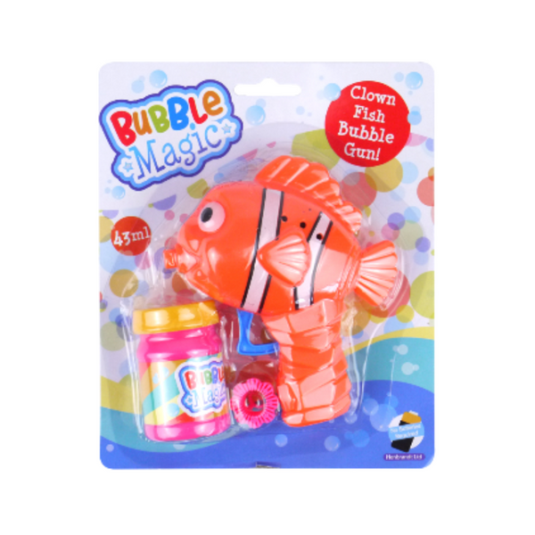 Bubble Magic Clown Fish Bubble Gun PoundFun