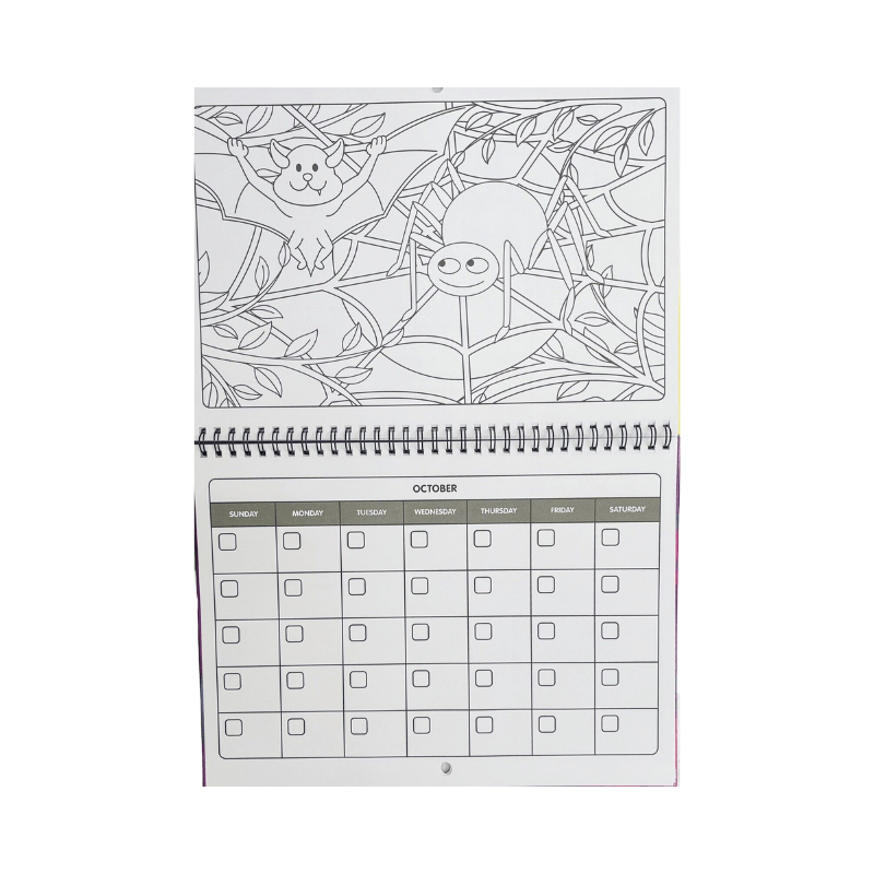 Colour Your Own Calendar