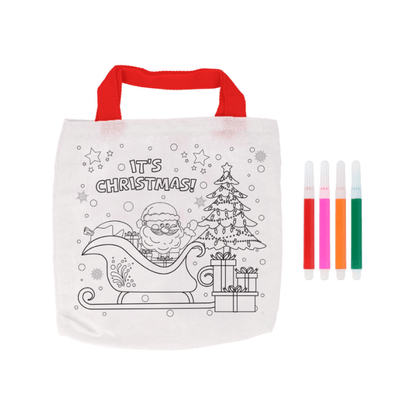 Colour Your Own Christmas Bag