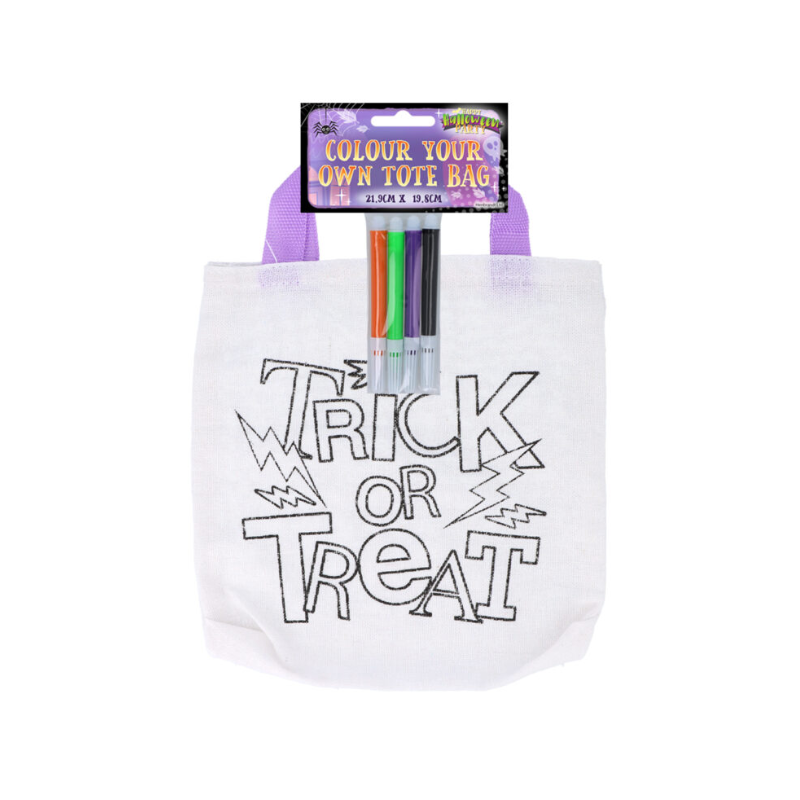 Colour Your Own Halloween Trick or treat Bag