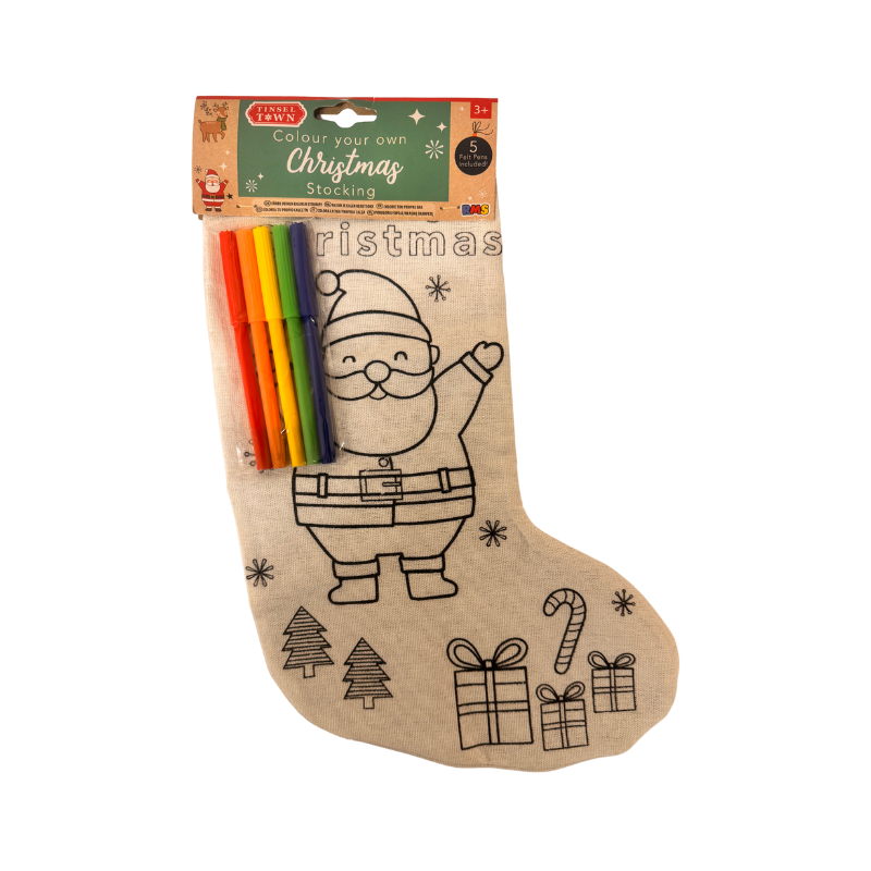 Colour Your Own Christmas Stocking