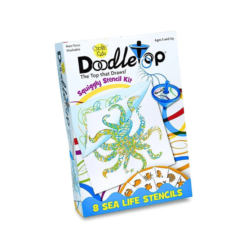 Doodle top Squiggly Stencil Kit