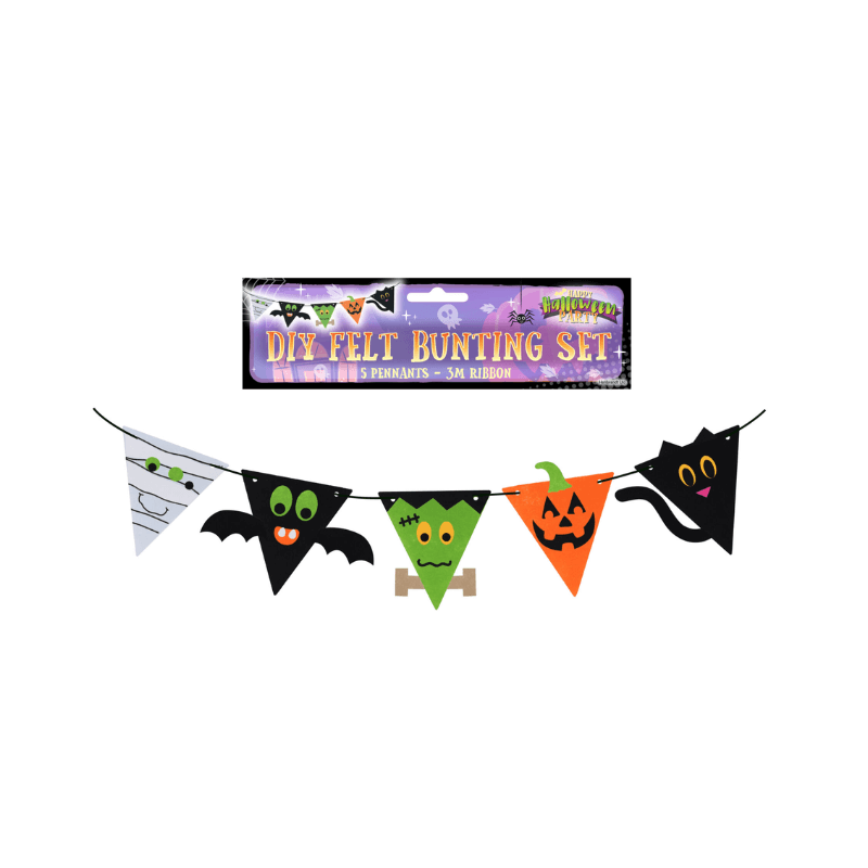 DIY Felt Halloween Bunting Set