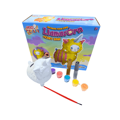 Decorate Your Own Llamacorn Money Bank