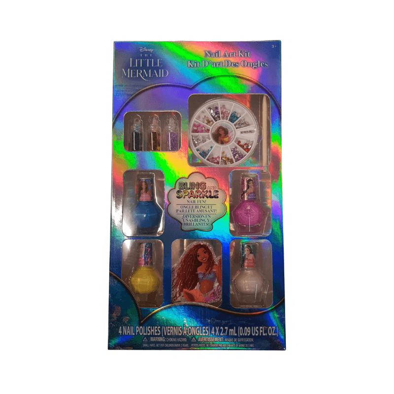 Disney The Little Mermaid Nail Polish And Gem Set