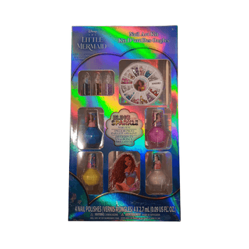 Disney The Little Mermaid Nail Polish And Gem Set