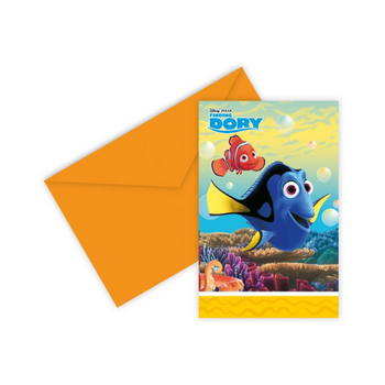 Disney Finding Dory Invitations With Envelopes