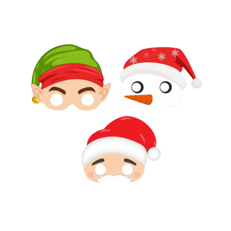 Eco-Friendly Christmas Paper Masks