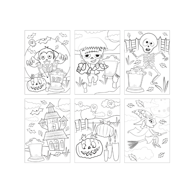 Eco-Friendly Halloween Colouring Set