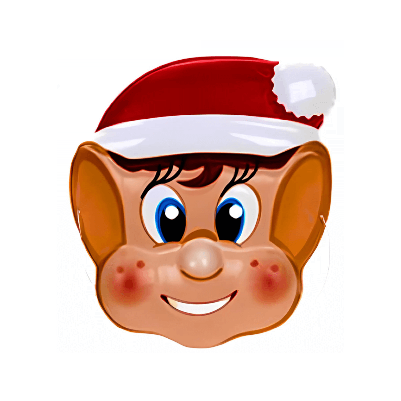 Elf Xmas Face Mask For Boys