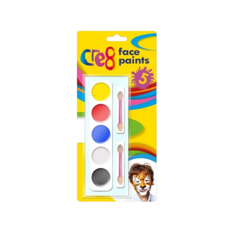 Face Paints Kit With 5 Colours