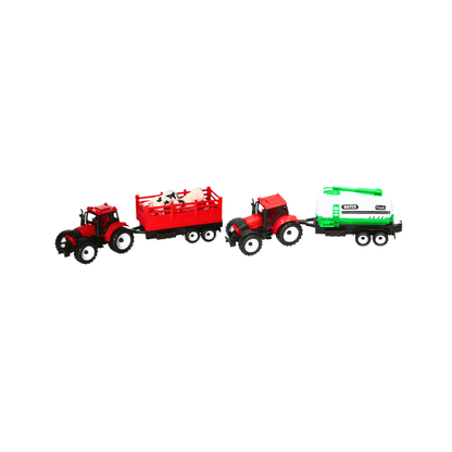 Farm Tractor With Trailer