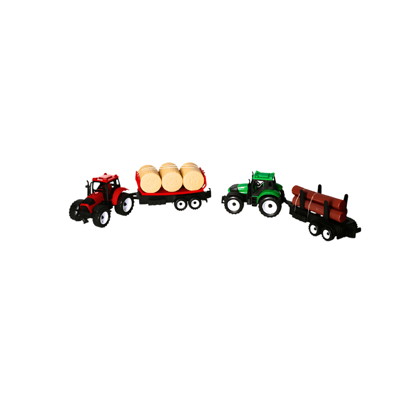 Farm Tractor With Trailer