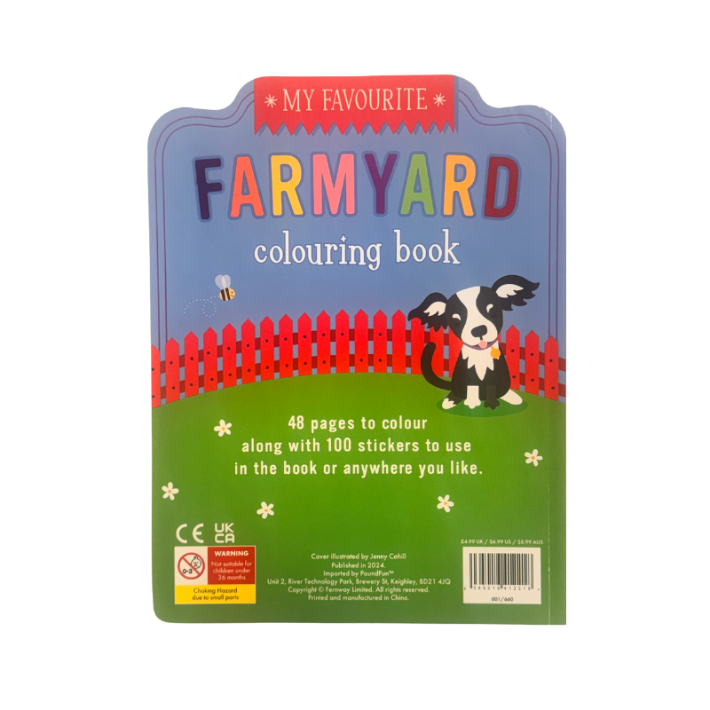 Farmyard Sticker Colouring Book