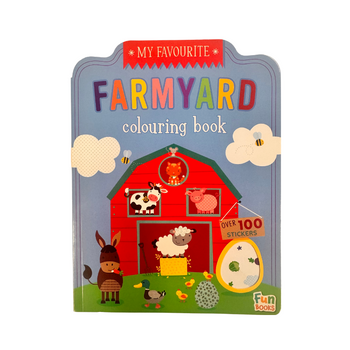 Farmyard Sticker Colouring Book