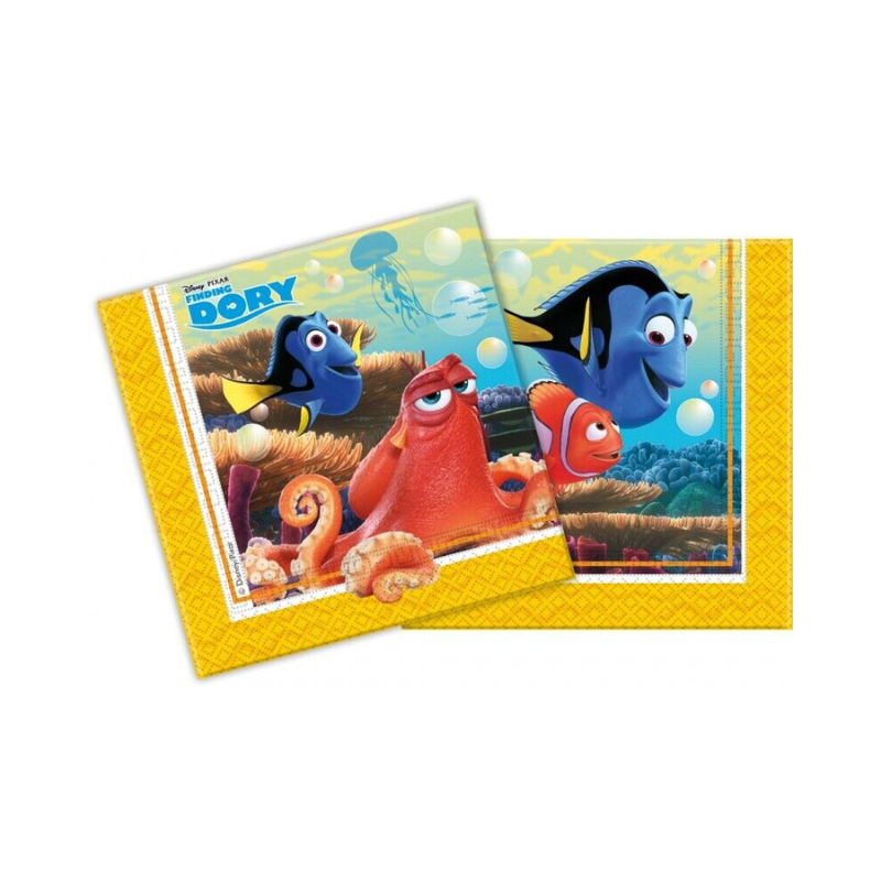 Paquet de 20 serviettes de fête Le Monde de Dory