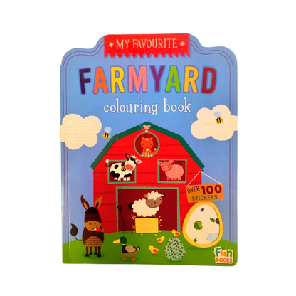  Farmyard Sticker Colouring Book