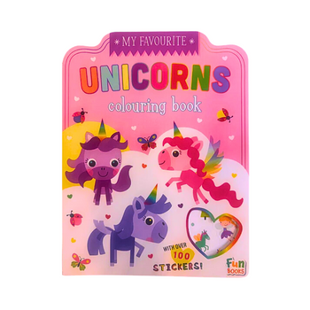 Unicorn Sticker Colouring Book