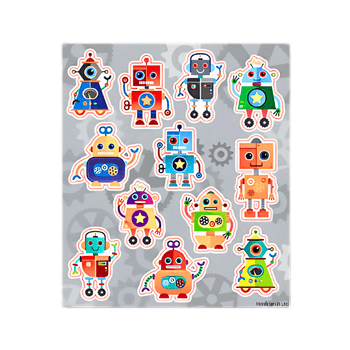 Fun Robots Stickers